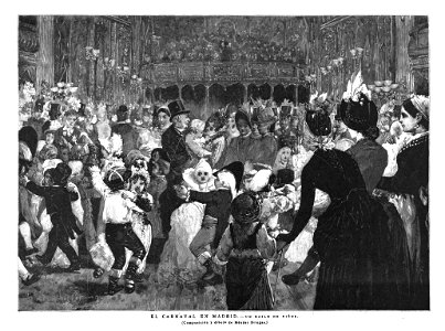 1891-02-08, Blanco y Negro, El carnaval en Madrid. Un baile de niños