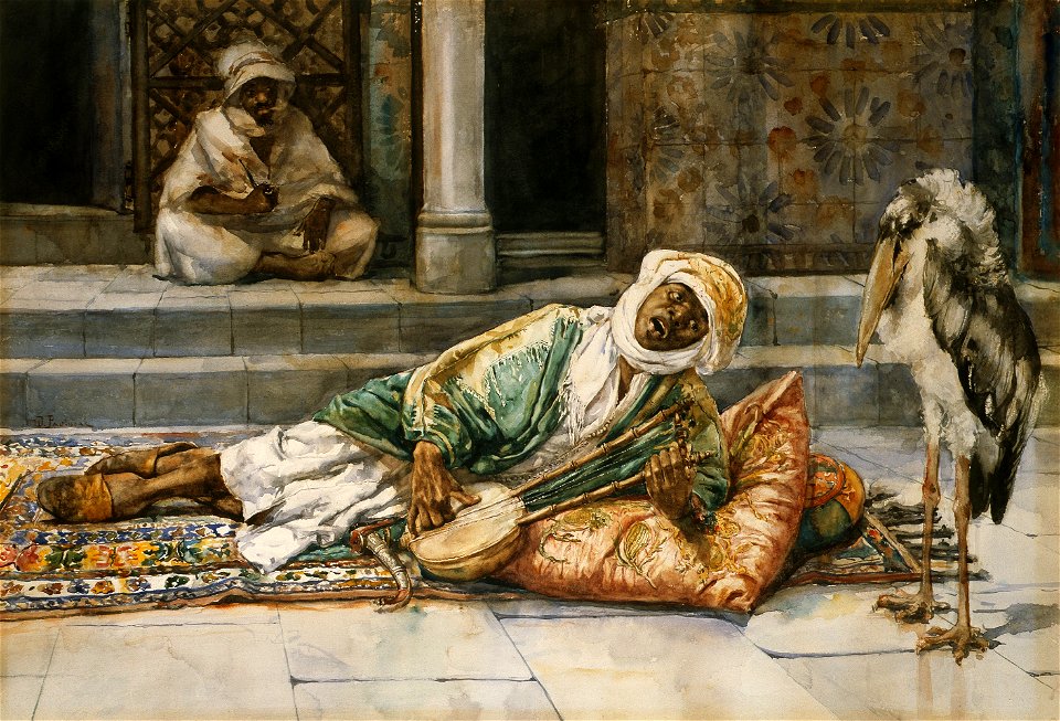 Pawliszak Eastern scene with a marabout