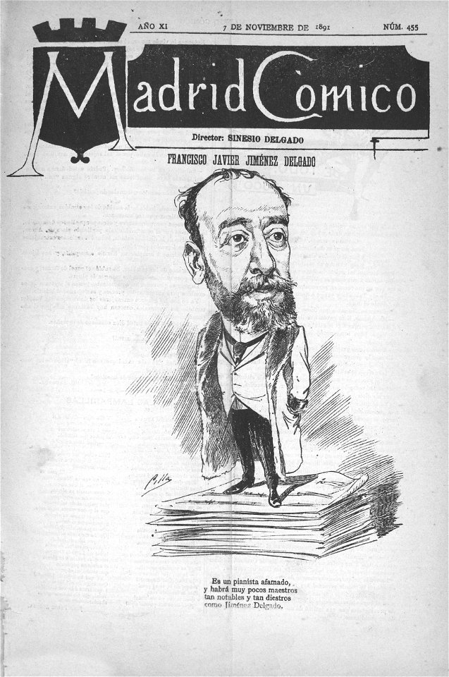 1891-11-07, Madrid Cómico, Francisco Javier Jiménez Delgado, Cilla