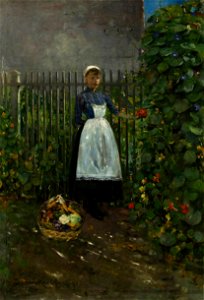 Boznańska Girl with a basket