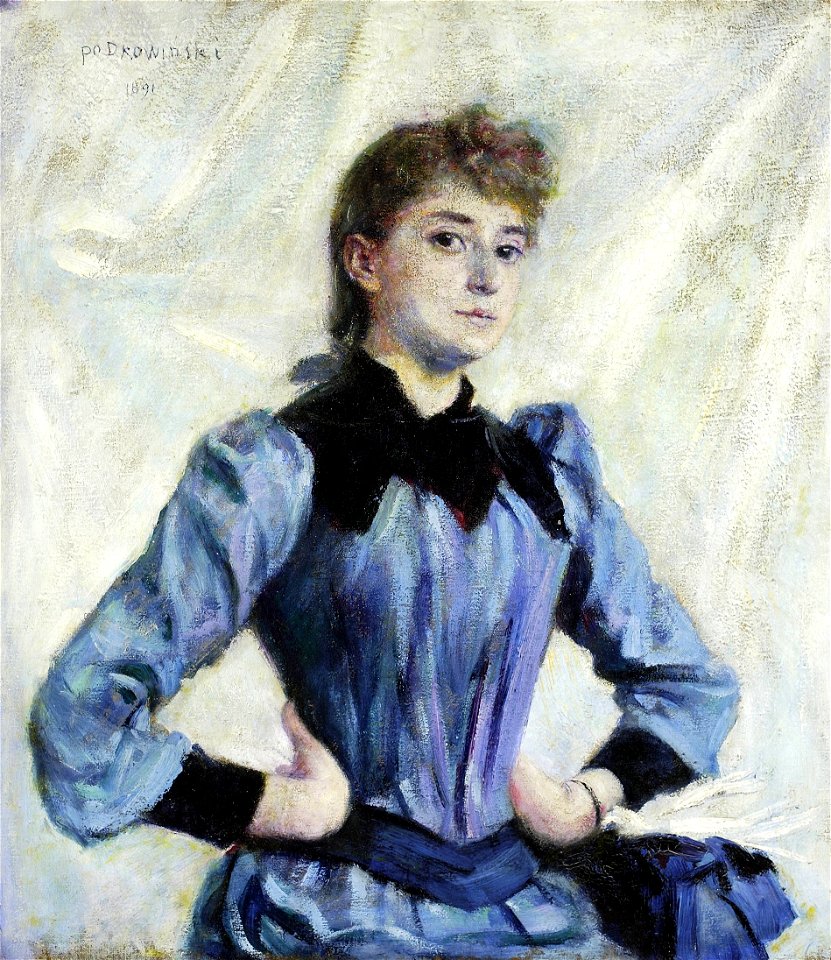 Podkowiński Study of a blonde