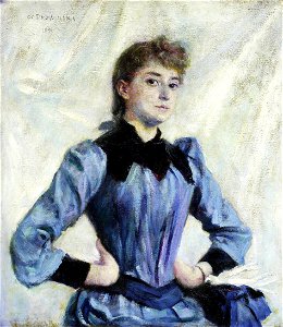 Podkowiński Study of a blonde