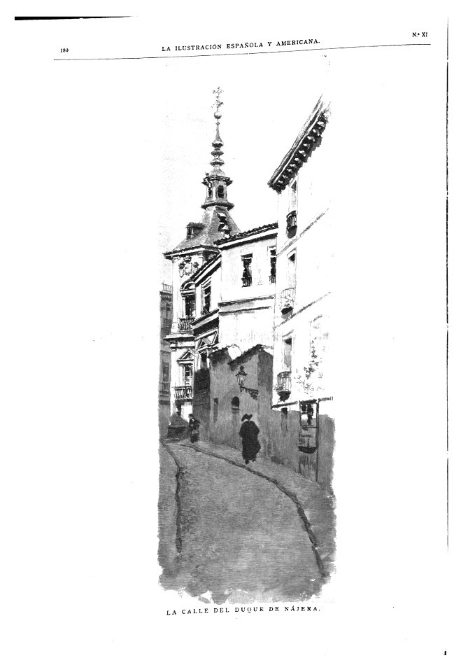 1891-03-22, La Ilustración Española y Americana, La calle del duque de Nájera, Martín Rico