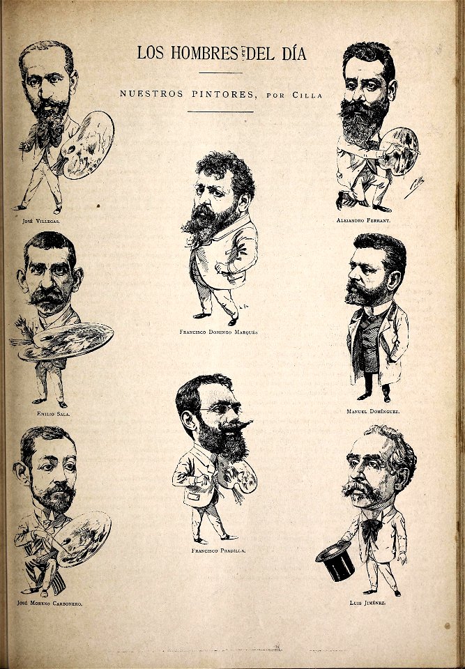 1892-04-03, Blanco y Negro, Los hombres del día, Nuestros pintores, Cilla