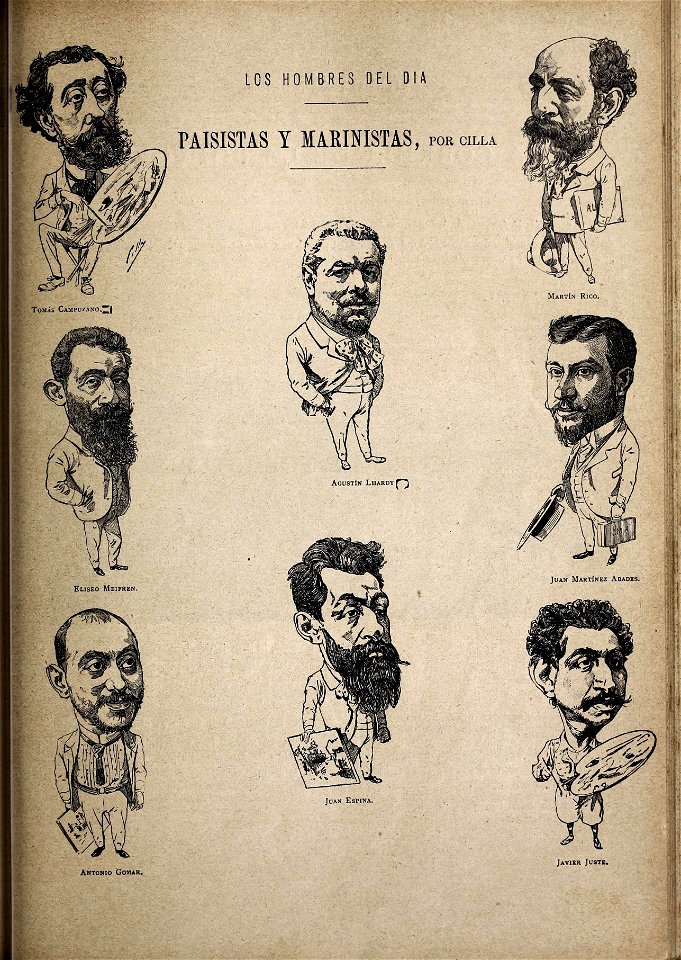 1892-10-23, Blanco y Negro, Los hombres del día. Paisistas y marinistas, Cilla