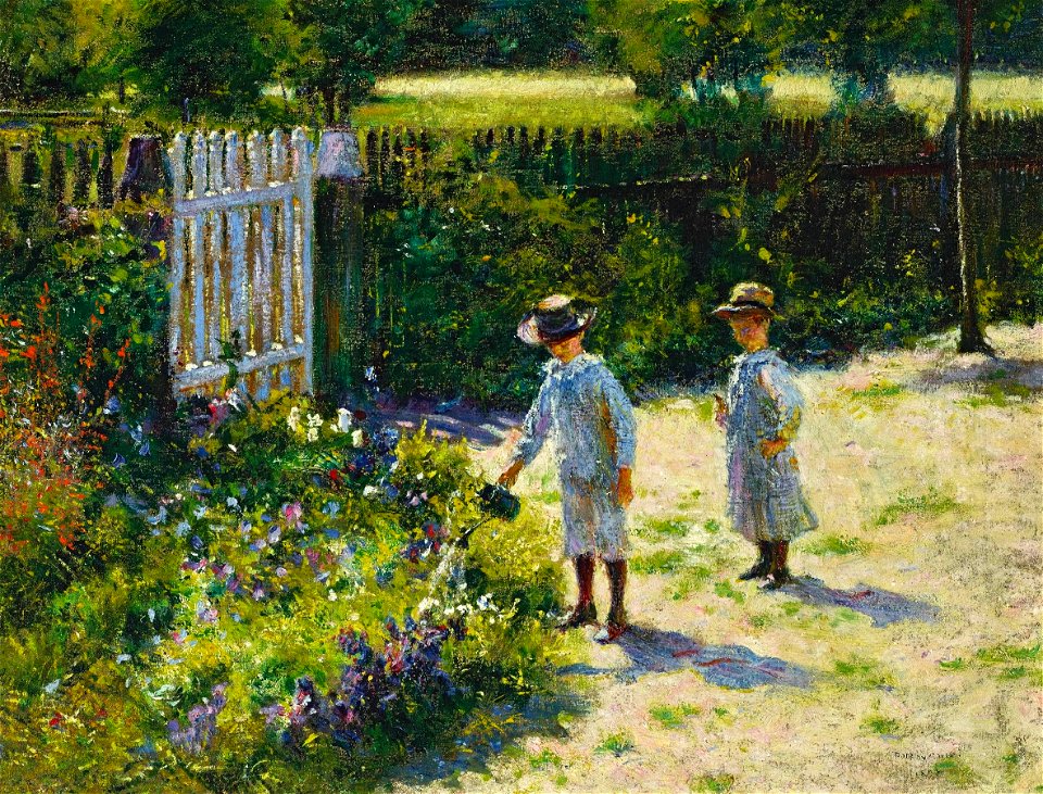 Podkowiński Children in the garden