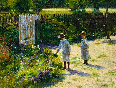 Podkowiński Children in the garden