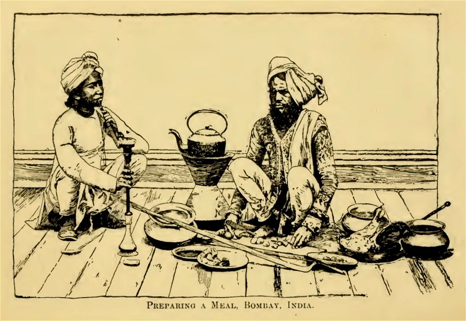 SMITH(1893) 03 Preaparing a meal, Bombay