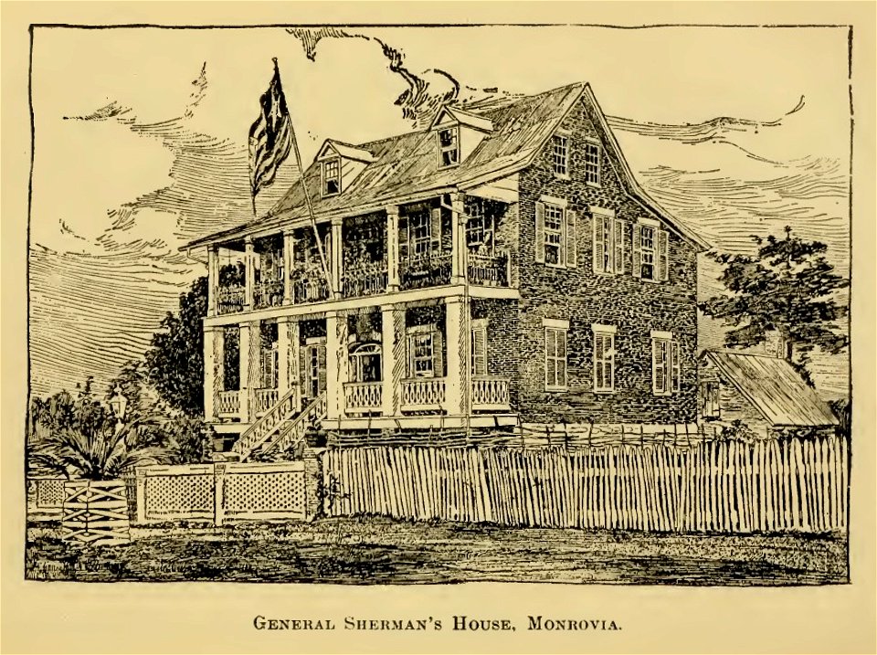 SMITH(1893) 16 Monrovia, General Sherman's House