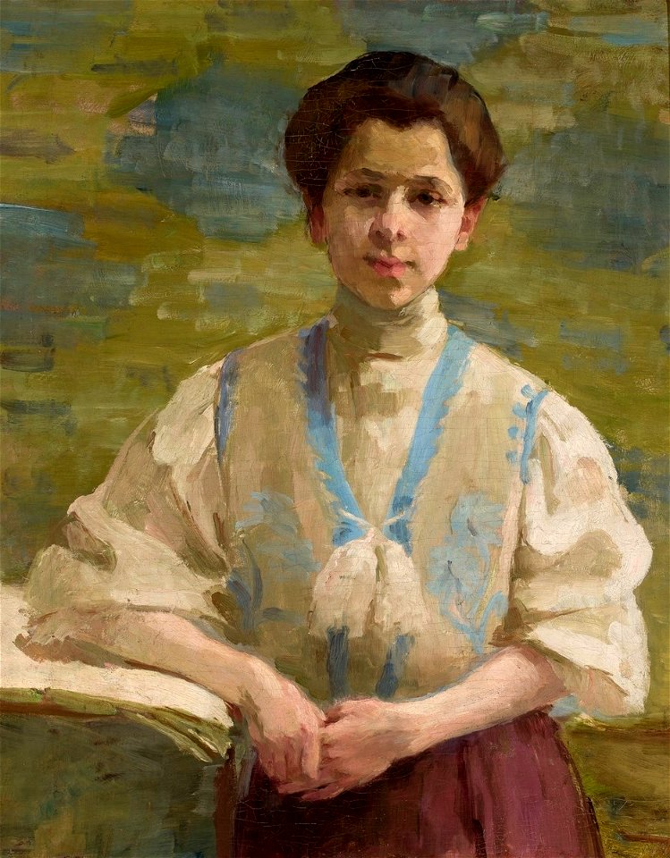 Olga Boznańska 1893 Autoportret 1893