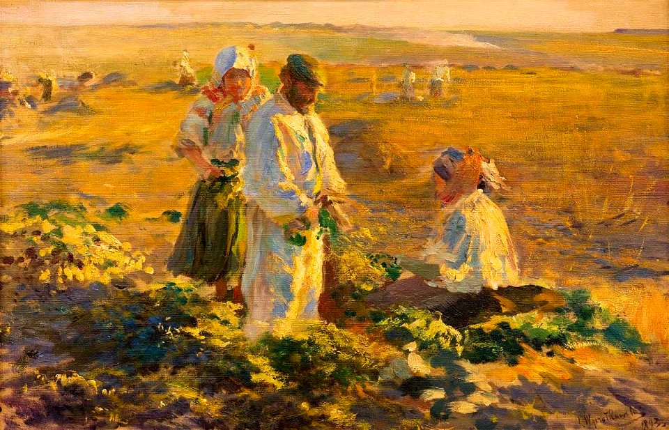 Leon Wyczółkowski - Kopanie buraków