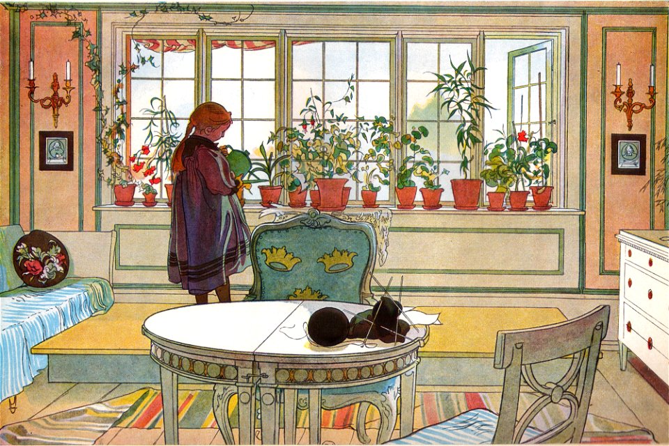 Blomsterfönstret av Carl Larsson 1894