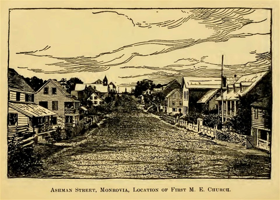 SMITH(1893) 09 Ashman Street, Monrovia, location of first M.E. Church