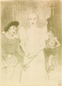 1893 lithograph by de Toulouse-Lautrec - A l’Opera - Madame Caron dans Faust