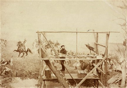 Anonymous Jan Styka at work on Racławice Panorama
