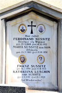 Klagenfurt Woelfnitz Grossbuch Friedhof Grabstein Sussitz 16082009 76