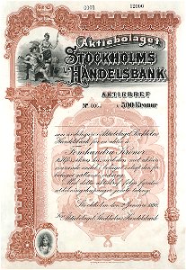 AB Stockholms Handelsbank 500 skr 1898
