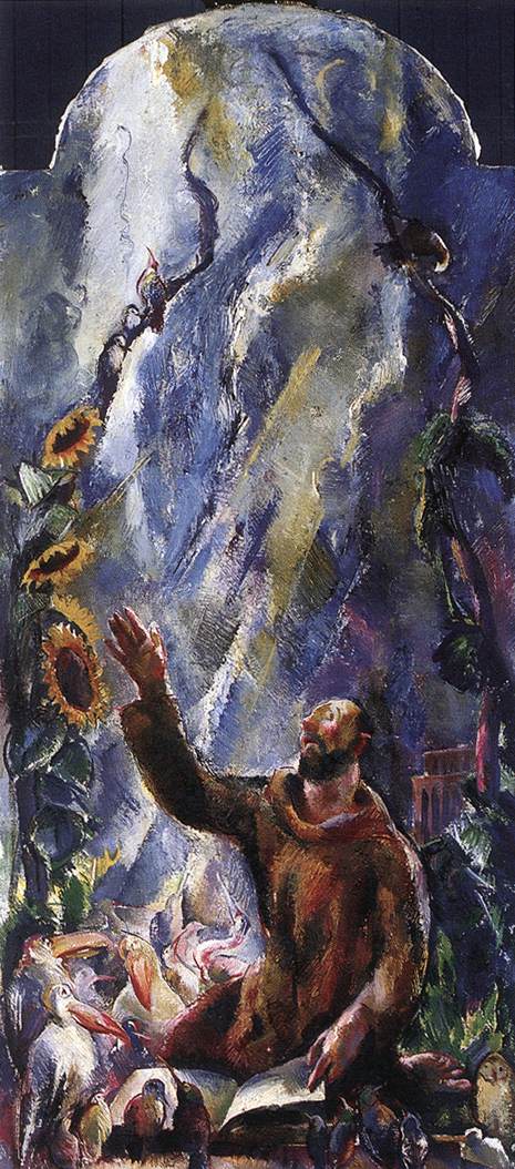 Aba-Novák St Francis Preaching to the Birds 1926