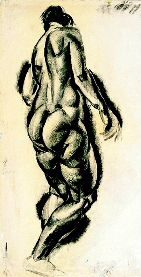 Aba-Novák A Study of a Female Nude Standing 1921