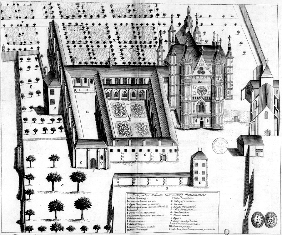 Abbaye de Molesme dans le Monasticon Gallicanum