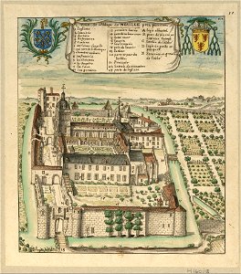 Abbaye de Nouaillé (Louis Boudan, 1699)