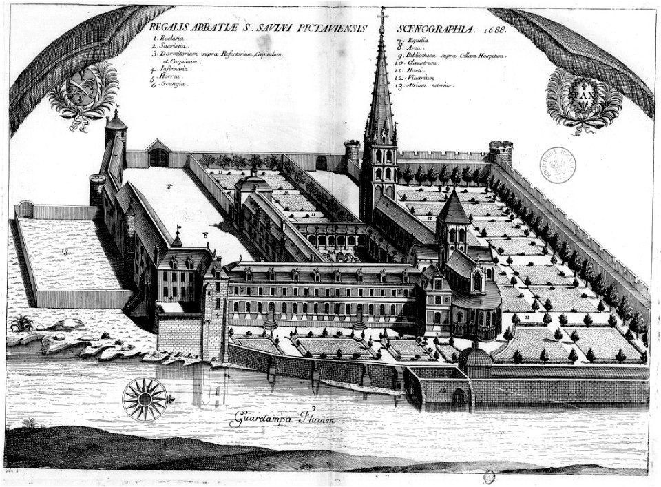 Abbaye de Saint-Savin-sur-Gartempe dans Monasticon Gallicanum