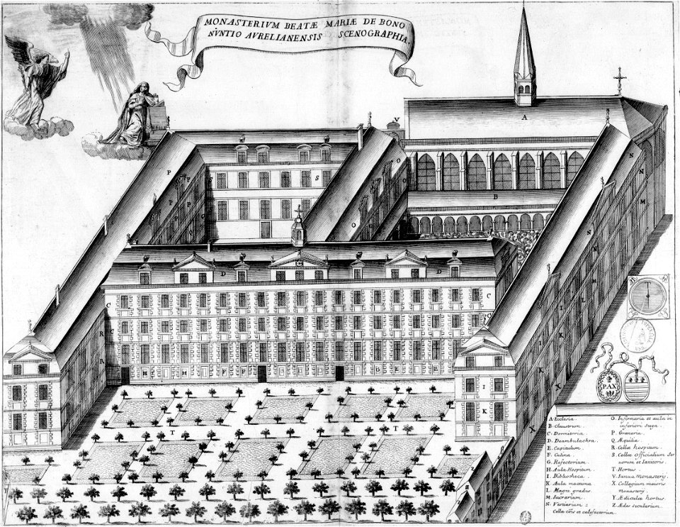 Abbaye Notre-Dame-de-Bonne-Nouvelle d'Orleans dans Monasticon Gallicanum