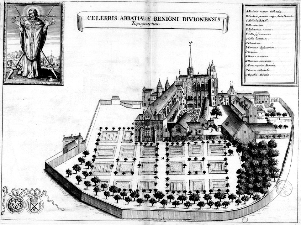Abbaye Saint-Bénigne de Dijon dans Monasticon Gallicanum