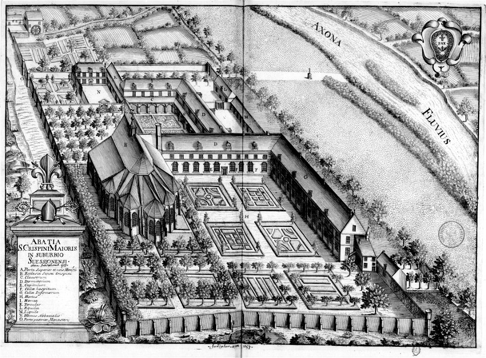Abbaye Saint-Crépin-Le-Grand de Soissons dans Monasticon Gallicanum