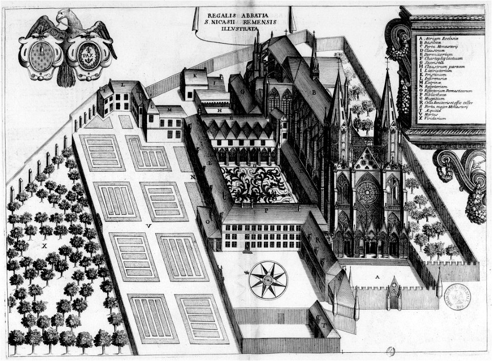Abbaye Saint-Nicaise de Reims dans Monasticon Gallicanum