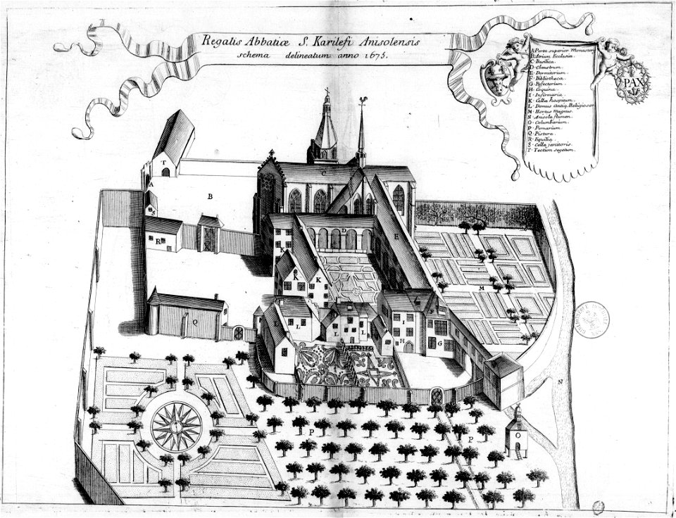 Abbaye de Saint-Calais dans Monasticon Gallicanum