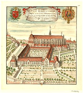 Abbaye Saint-Père-en-Vallée Chartres Eure-et-Loir France 1696 Btv1b69018265