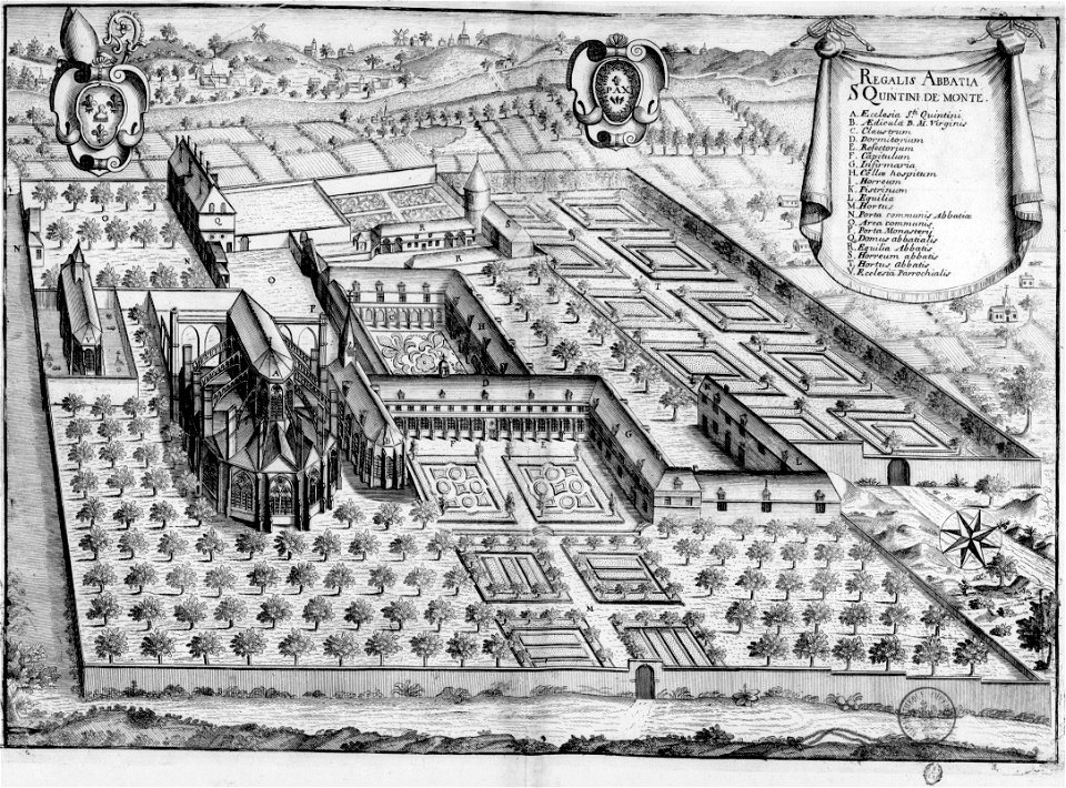 Abbaye du Mont Saint-Quentin dans Monasticon Gallicanum