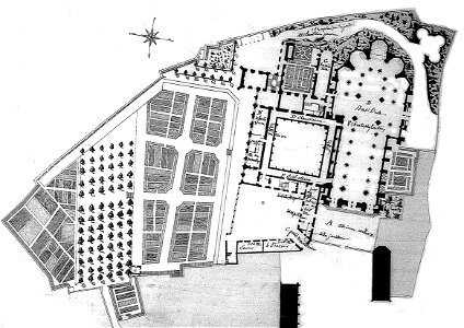 Abbaye st nicaise plan bmr 16 arch nat sdn°1 marne