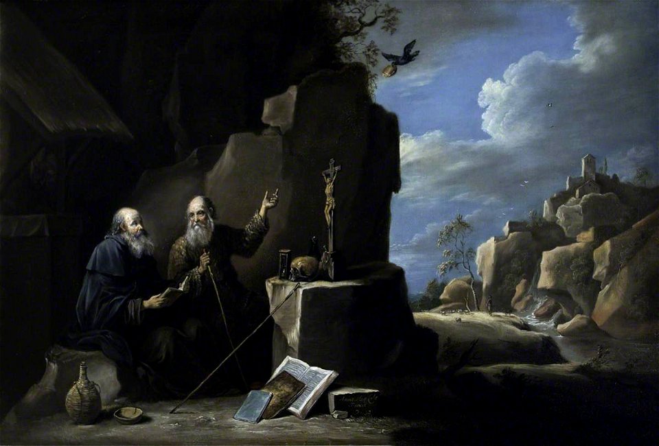 Anne Margaret Coke (Viscountess Anson) (1778-1843) - Elijah and the Ravens (after Teniers) - 1271111 - National Trust