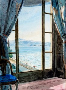 Anne Blunt - Blunt-Crop-97996 - Window onto an Italian lake - 1867