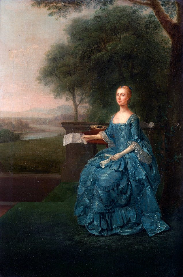 Anne Streatfeild, née Sidney, by Arthur Devis (c 1710-1787)