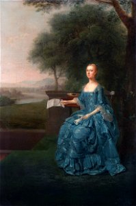 Anne Streatfeild, née Sidney, by Arthur Devis (c 1710-1787)