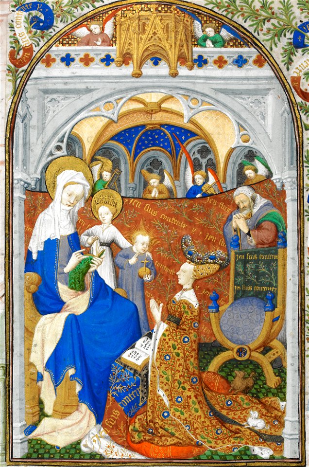 Anne, Duchess of Bedford (detail) - British Library Add MS 18850 f257v
