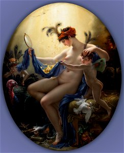 Anne-Louis Girodet de Roucy-Trioson - Portrait of Mlle. Lange as Danae - Google Art Project