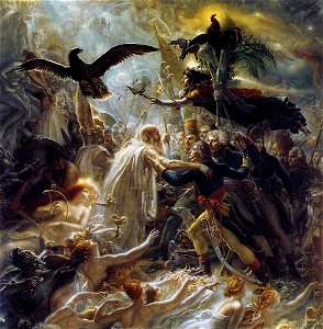 Anne-Louis Girodet De Roucy-Trioson - Ossian Receiving the Ghosts of French Heroes - WGA09512