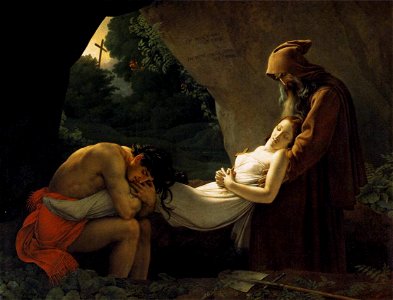 Anne-Louis Girodet De Roucy-Trioson - The Entombment of Atala - WGA09504