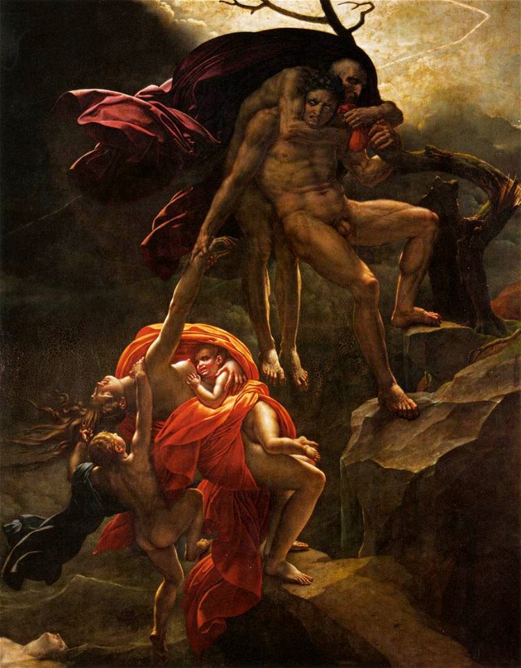 Anne-Louis Girodet De Roucy-Trioson - Scene of the Flood - WGA09513