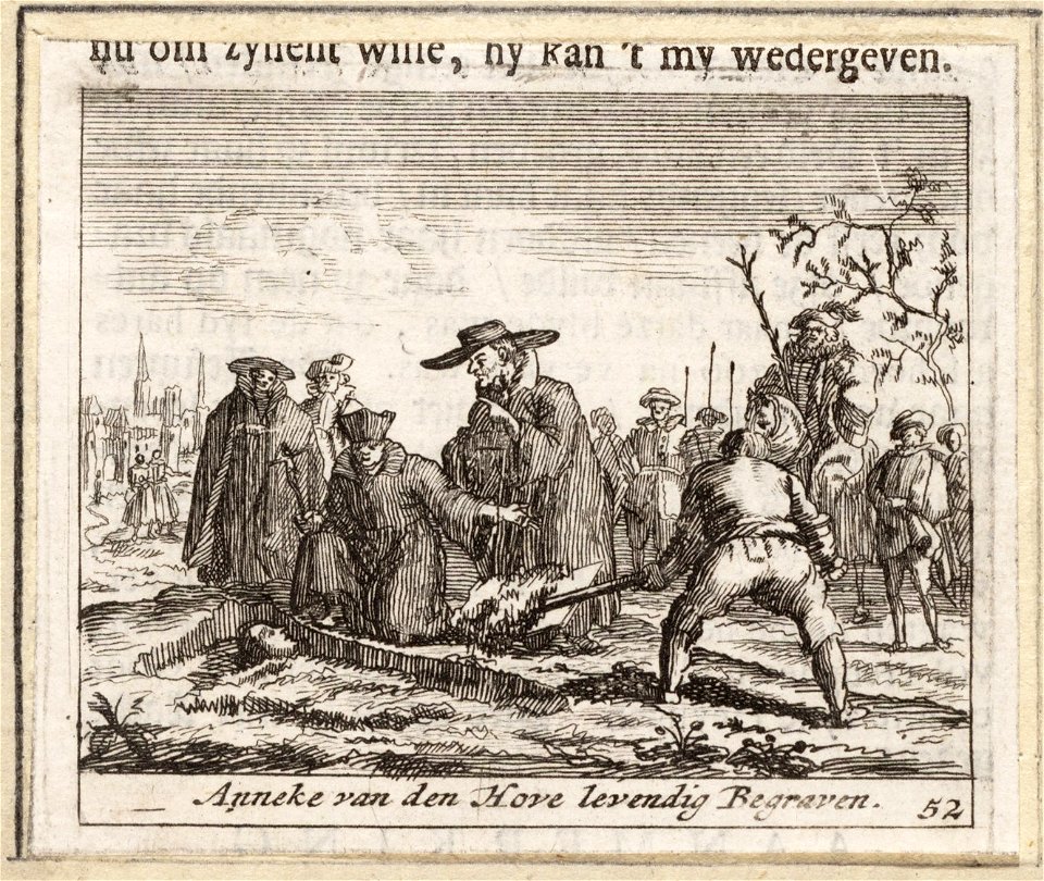 Anneke van den Hove levendig begraven, objectnr A 42012