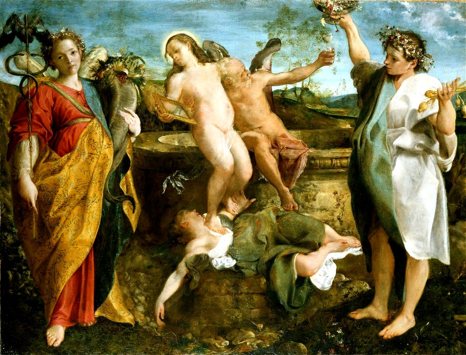 Annibale Carracci (Bologna 1560-Rome 1609) - An Allegory of Truth and Time - RCIN 404770 - Royal Collection