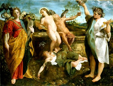 Annibale Carracci (Bologna 1560-Rome 1609) - An Allegory of Truth and Time - RCIN 404770 - Royal Collection