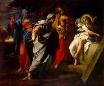 Annibale Carracci - Holy Women at Christ' s Tomb - WGA4454