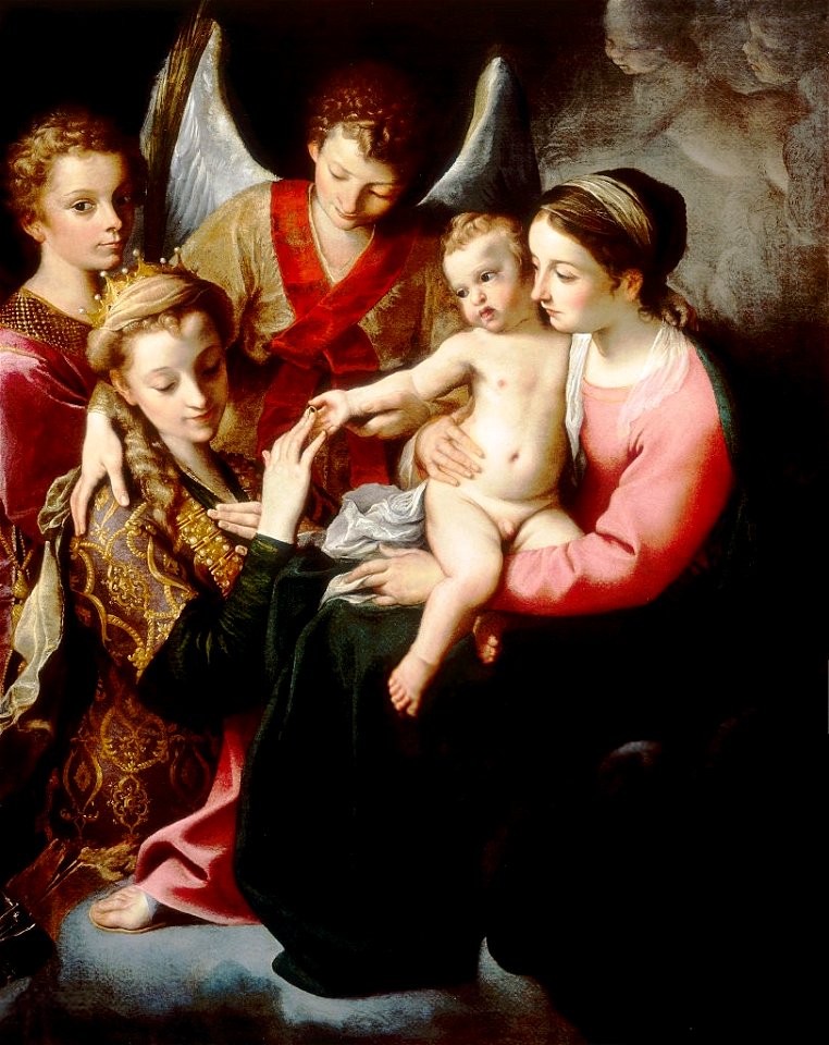 Annibale Carracci - The Mystic Marriage of St Catherine - WGA4423