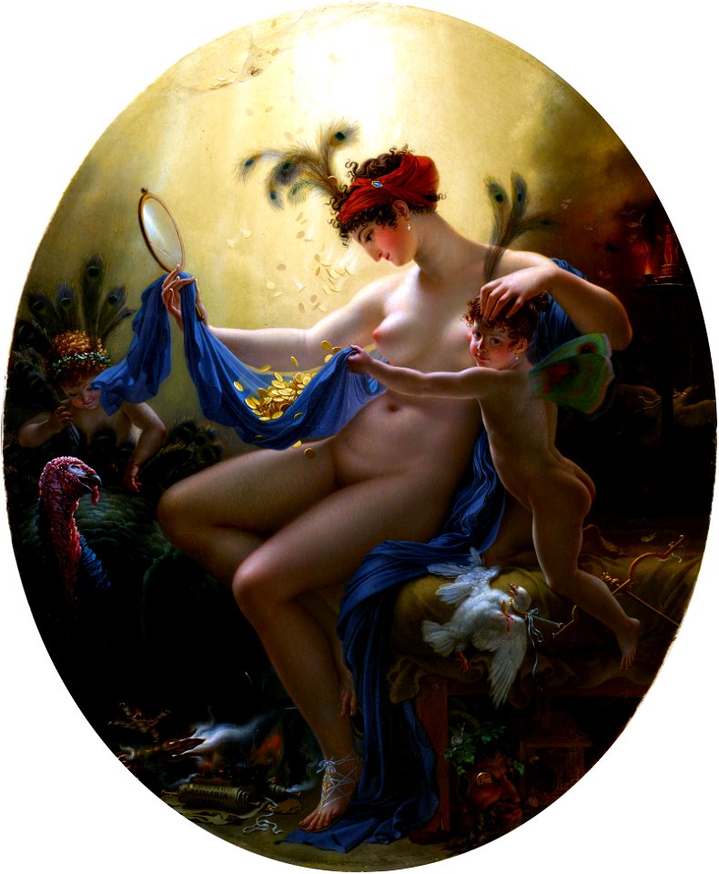 Anne-Louis Girodet de Roussy-Trioson - Portrait of Mlle. Lange as Danae - 69.22 - Minneapolis Institute of ArtsFXD