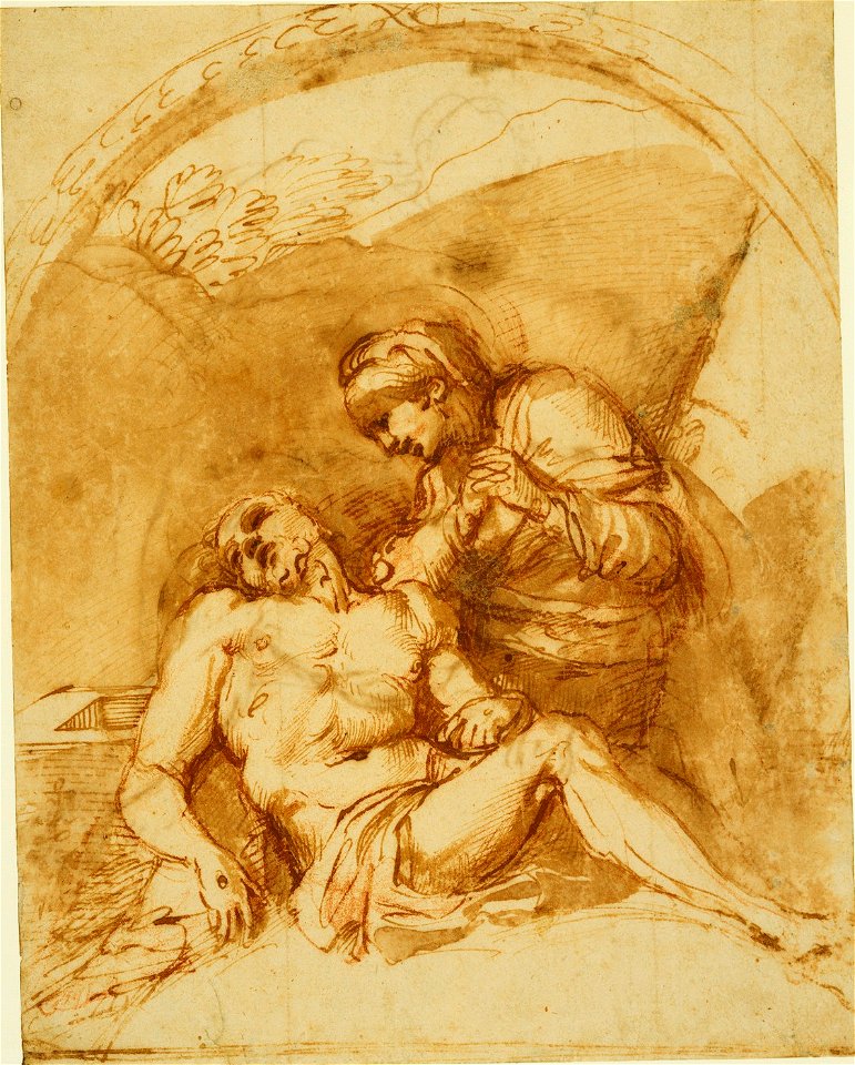 Annibale Carracci, Studio per la Pietà (1)